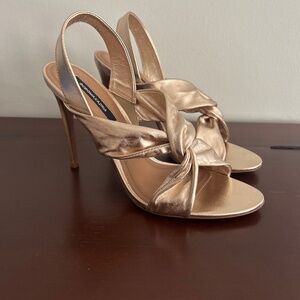 BCBGMaxAzria gold heels